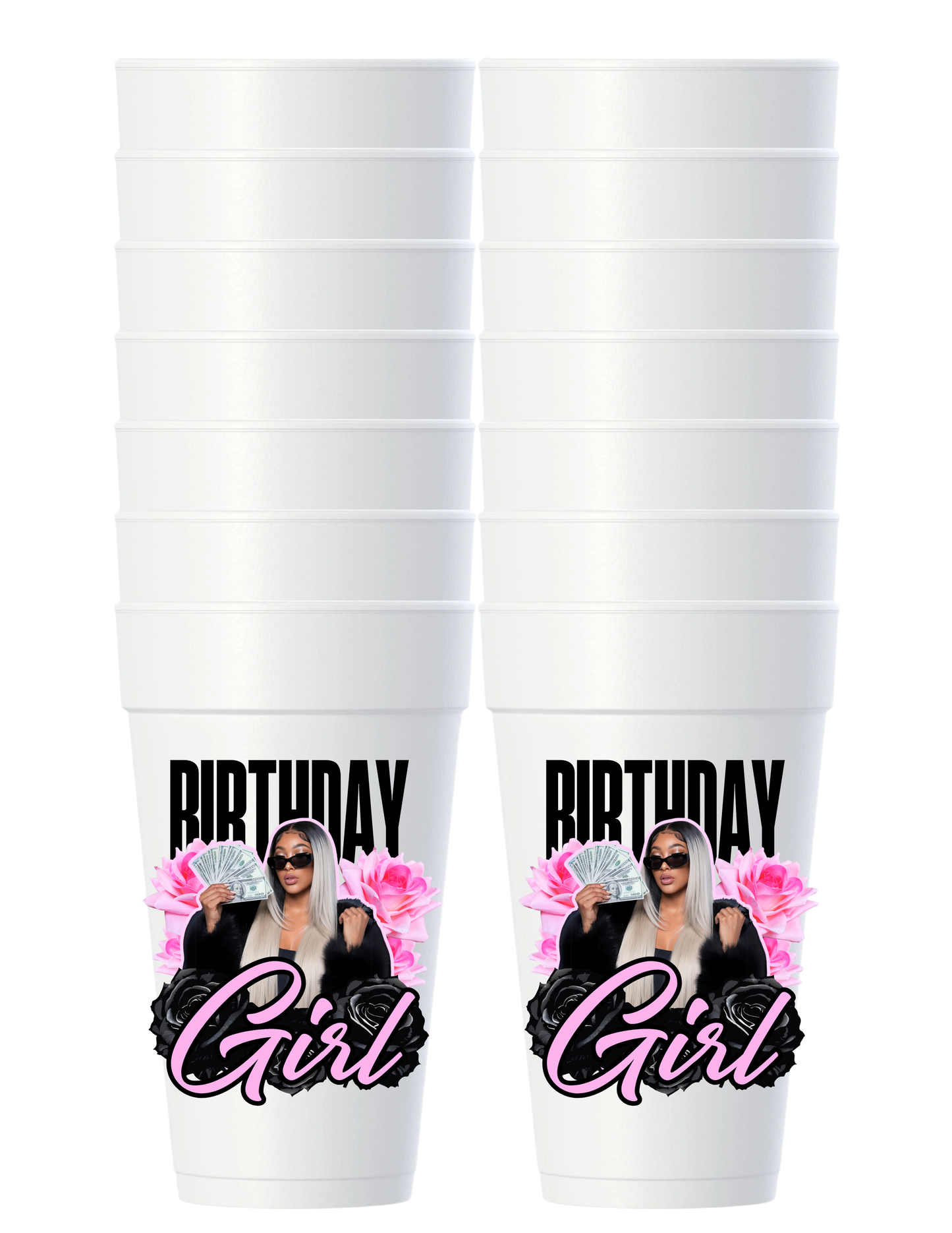 Custom Styrofoam (10) Cups