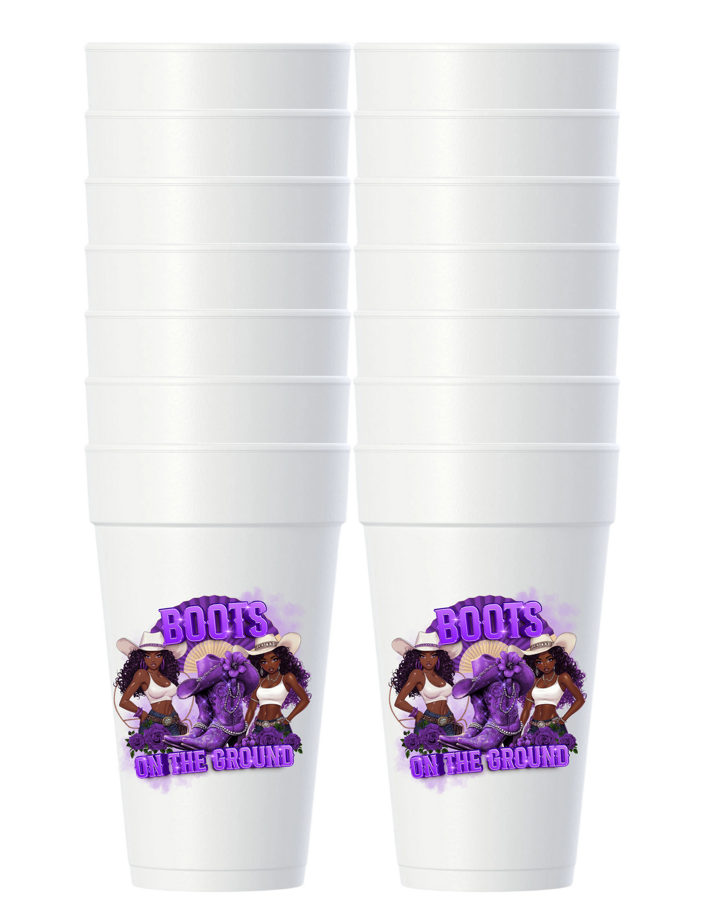 Custom Styrofoam (10) Cups