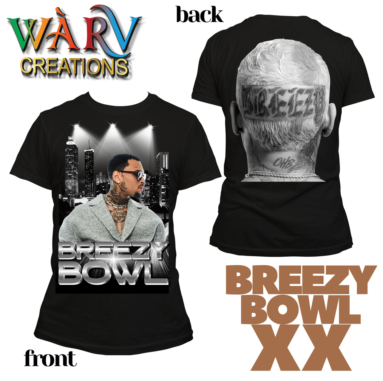 Black Breezy Bowl tee
