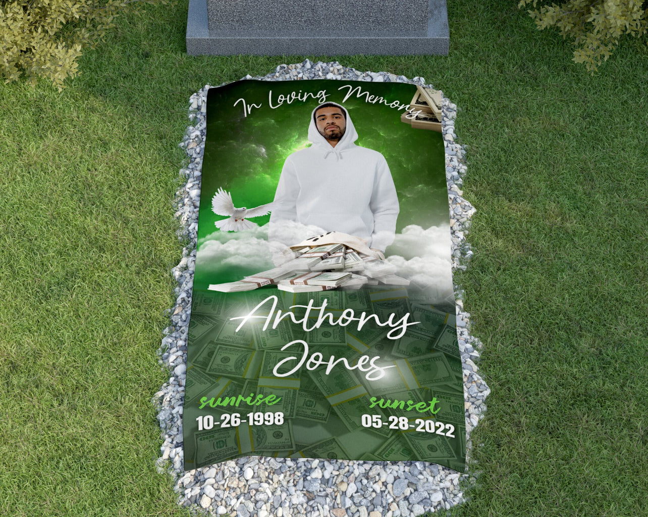 Memorial Grave Blanket (Custom)