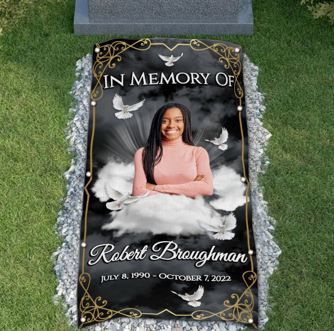 Memorial Grave Blanket (Custom)