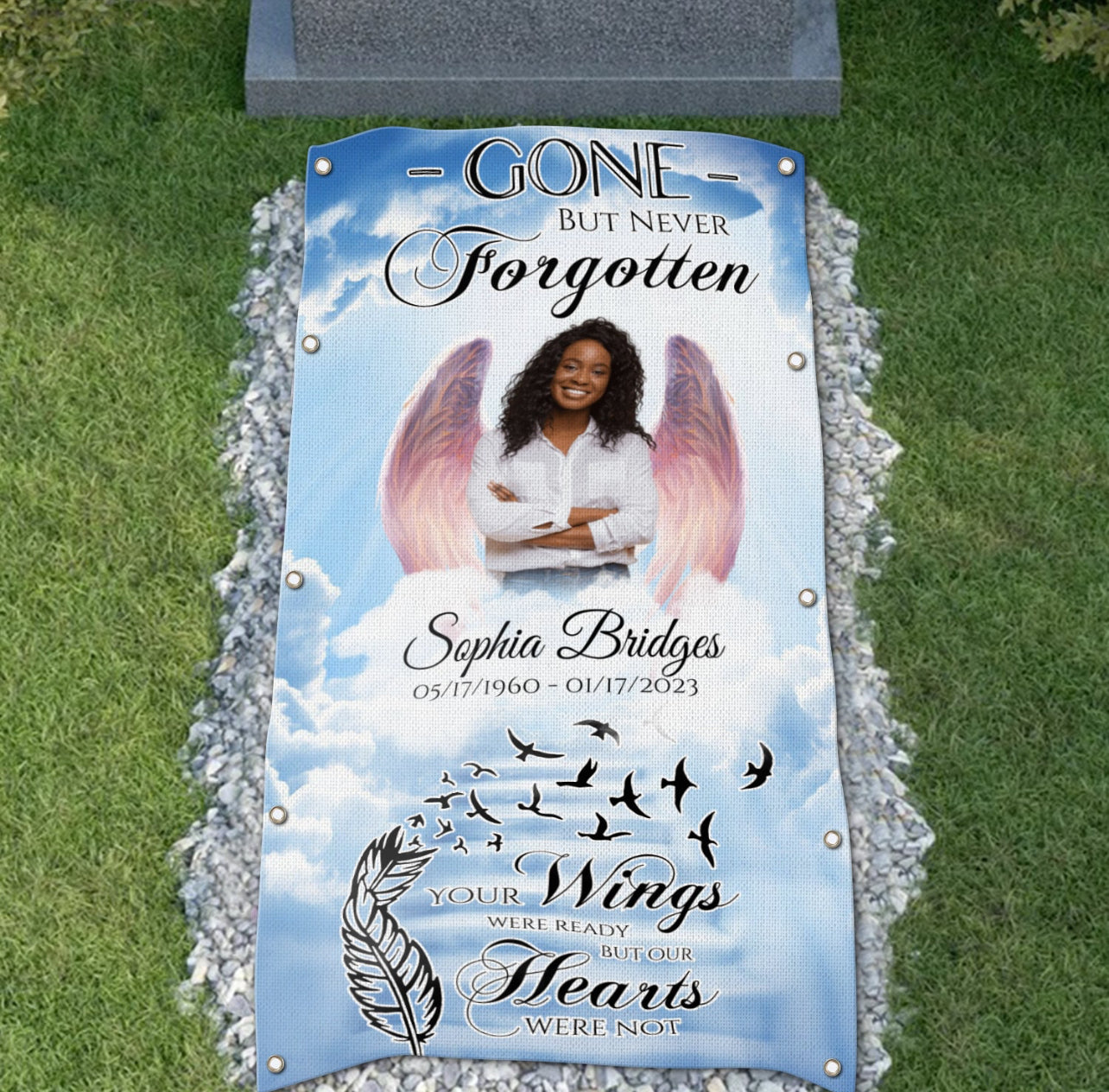 Custom Grave orders Blankets