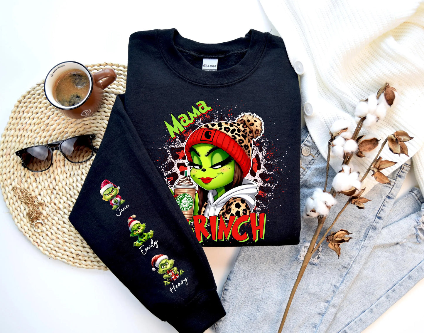 Grinch Mama/Daddy Sweatshirt