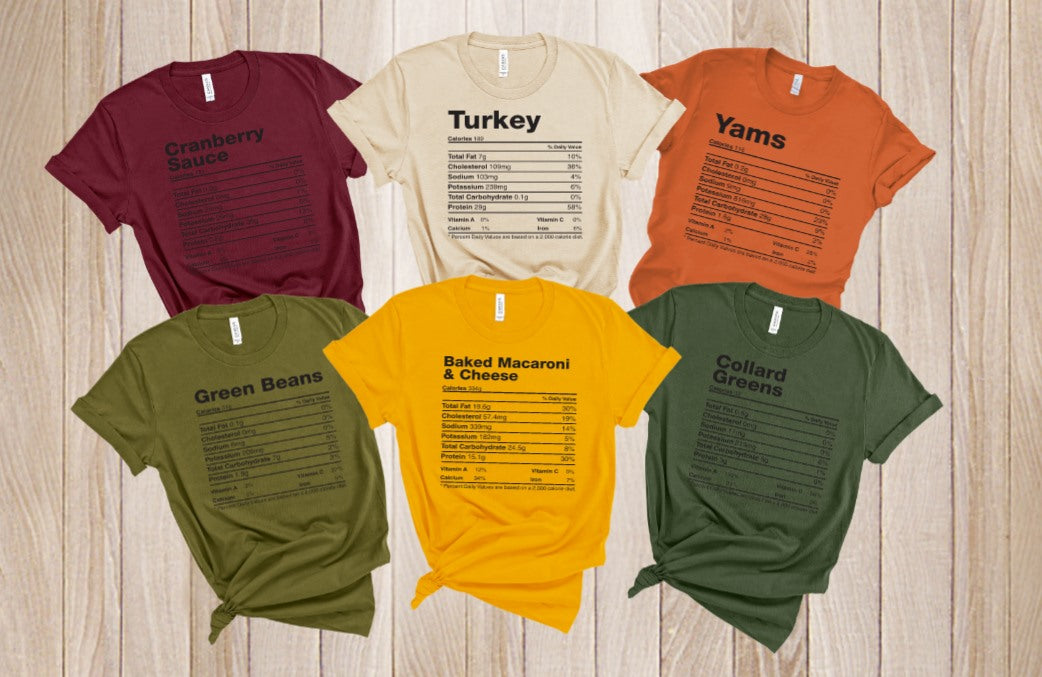 Holiday Food Nutritional Facts - WARV Creations