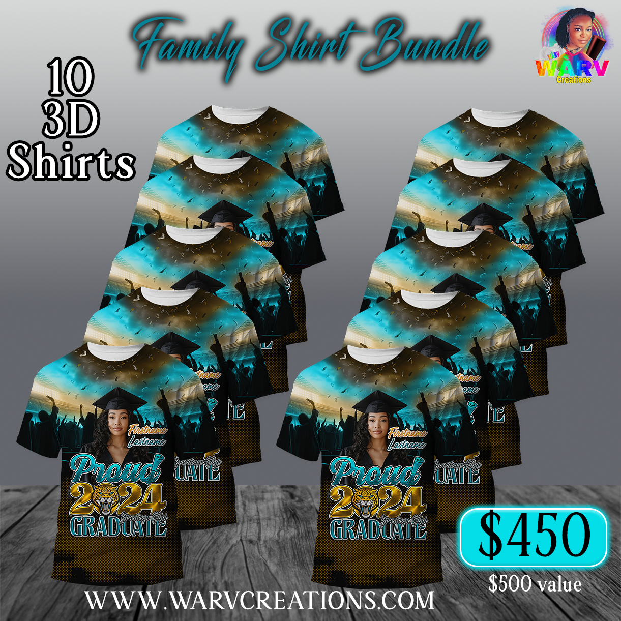 3D Family Shirt Bundle