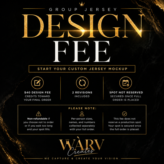 Group Jersey Design Fee - WARV Creations