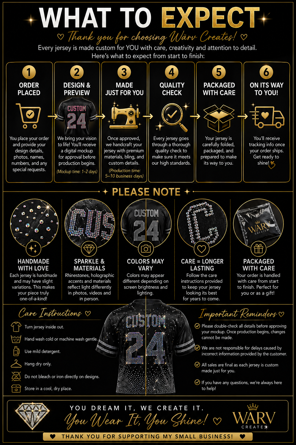 Custom Jersey - WARV Creations