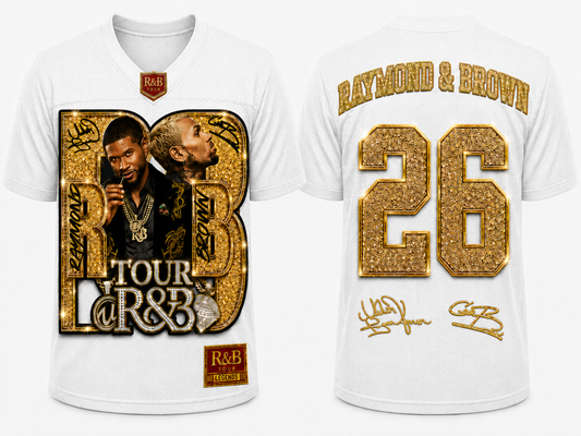 R&B Tour Legends Football Jersey — Full Glam Edition