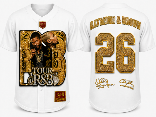 R&B Tour Legends Baseball Jersey — Full Glam Edition
