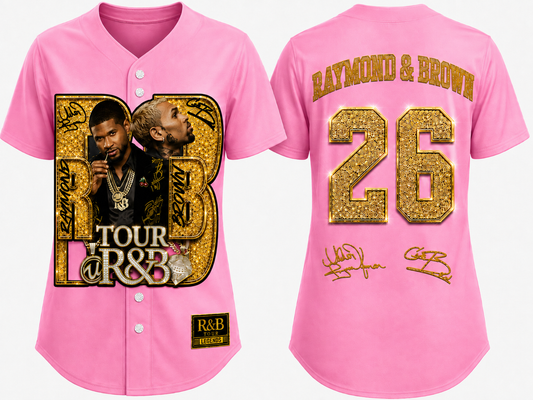 R&B Tour Legends Baseball Jersey — Glitter Edition