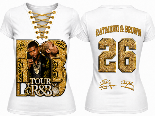 R&B Tour Legends Lace-Up T-Shirt — Full Glam Edition