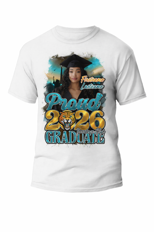 Graduation Premium Digital Print T-Shirt - WARV Creations