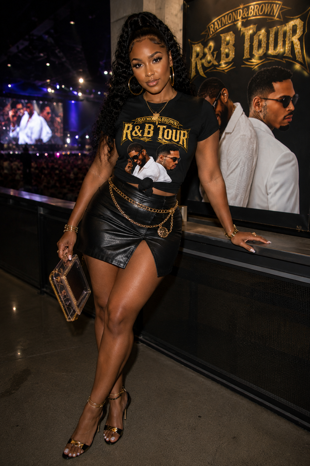 R&B Tour Fitted Tee | Raymond & Brown Concert Shirt