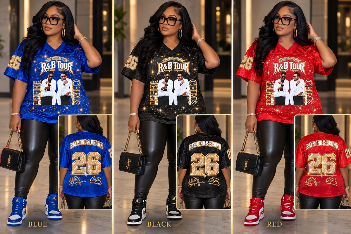 R&B Tour Custom Jersey | Print & Bling Edition | Made to Order
