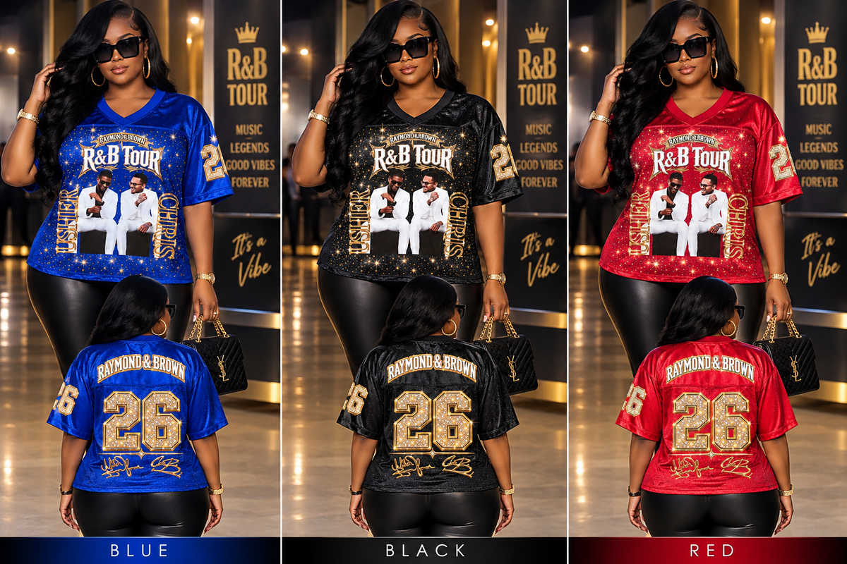 R&B Tour Custom Jersey | Print & Bling Edition | Made to Order