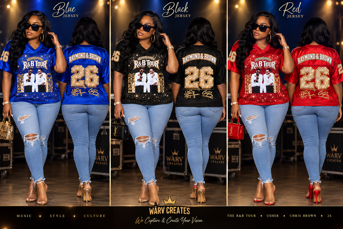 R&B Tour Custom Jersey | Print & Bling Edition | Made to Order