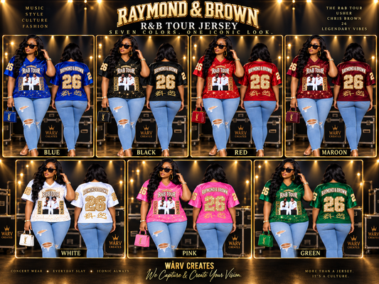 R&B Tour Custom Jersey | Print & Bling Edition | Made to Order