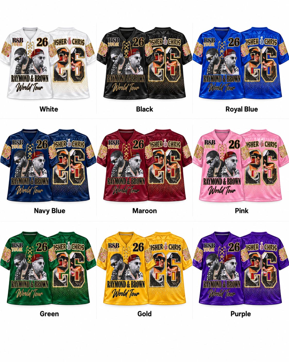 R&B Tour Showstopper REMIX Jersey | Hand-Set Bling Edition | Made to Order