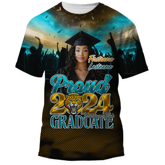 Graduation All-Over Premium 3D Print T-Shirt