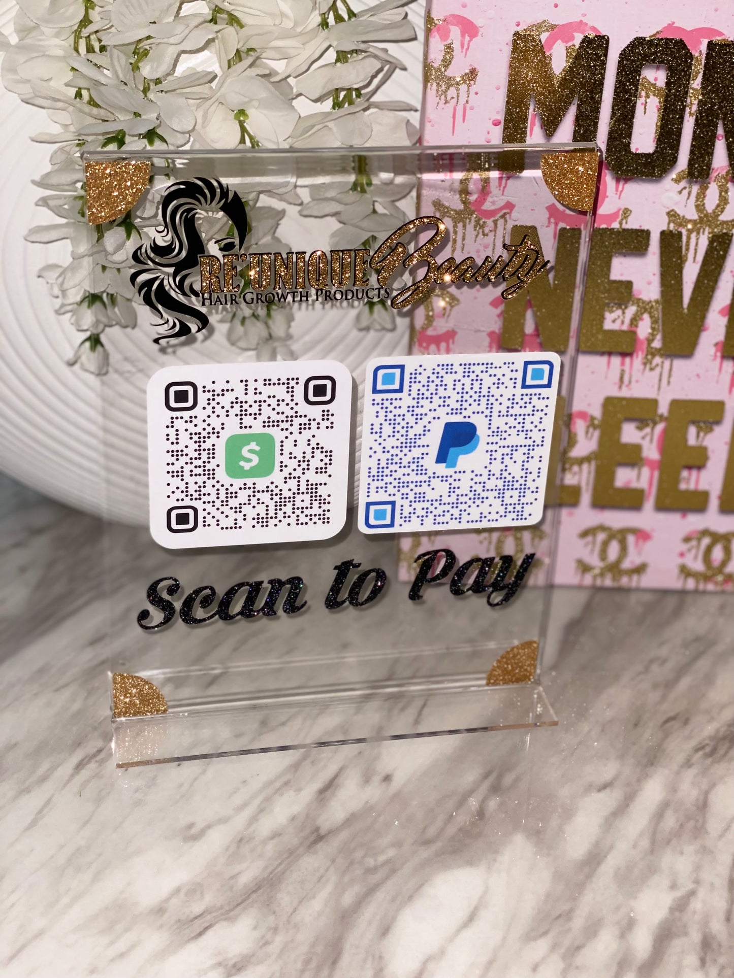 Scan To Pay Sign (acrylic) - WARV Creations